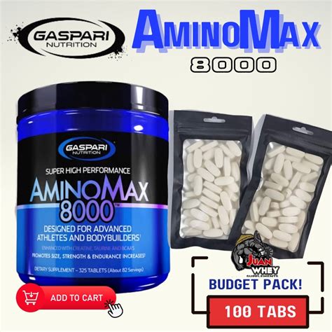 Gaspari Nutrition Amino Max 8000 10, 20, 50, 75 tablets Amino.